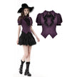 Dark in Love Druantia Puff Sleeve Blouse - Deep Purple