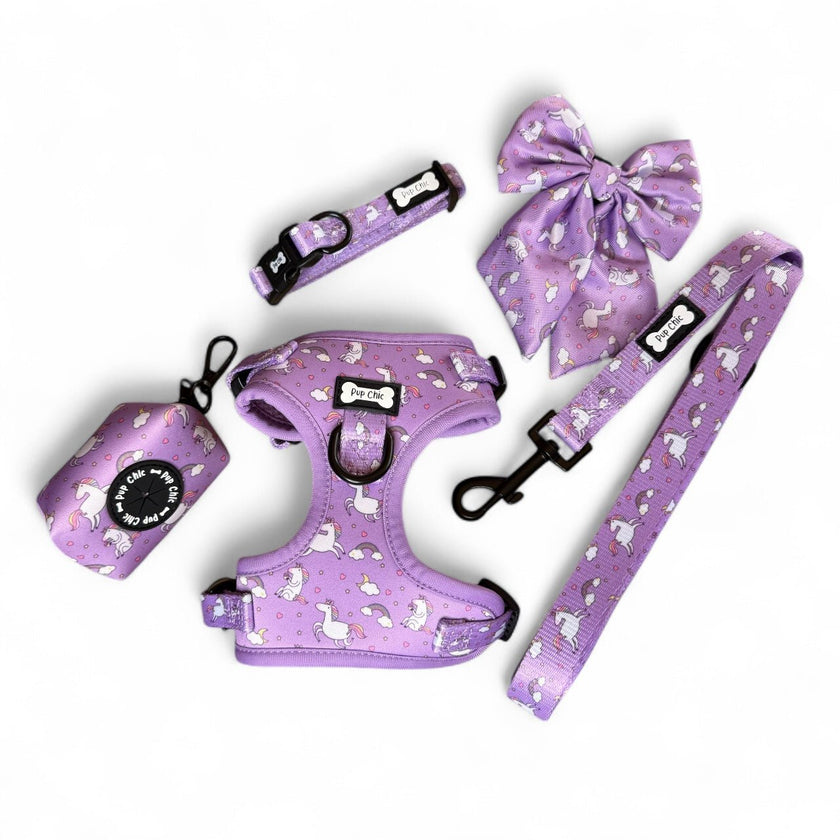 Daydreams & Unicorns XXS Step-In Adjustable Small Dog Harness – Magical Puppy Harness for Tiny Pups