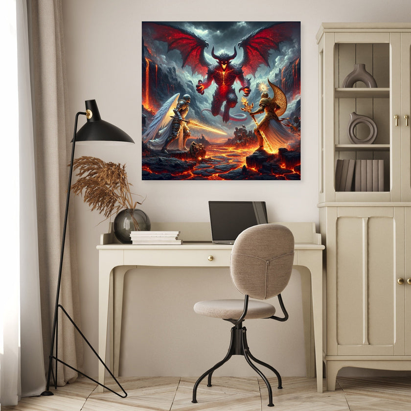 Crater Clash Canvas