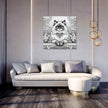 Glamour Ragdoll Line Art Canvas