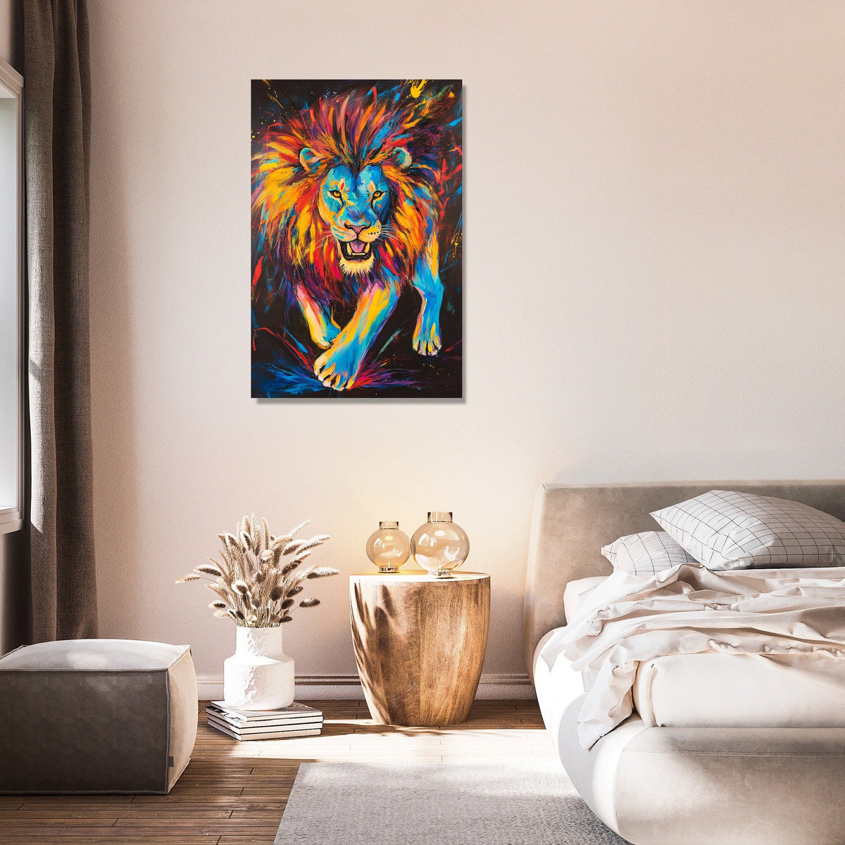 Lion's Vivid Roar Canvas