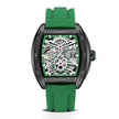 Men's Wine Barrel Type Mechanical Watch Silicone Tape