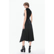 Dark in Love Punk Layered Pocket Cutout Belted Long Skirt