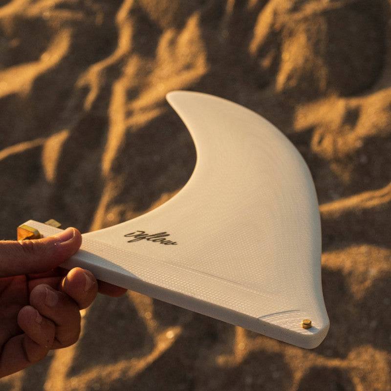 Deflow Cream Longboard Surfboard Finne