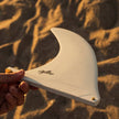 Deflow Cream Longboard Surfboard Finne
