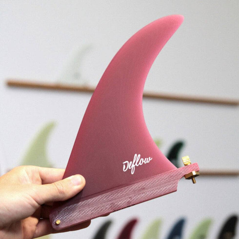 Deflow Cream Longboard Surfboard Finne