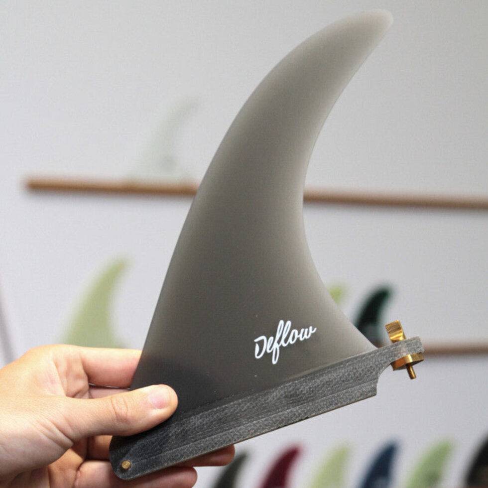 Deflow Cream Longboard Surfboard Finne