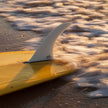 Deflow Cream Longboard Surfboard Finne