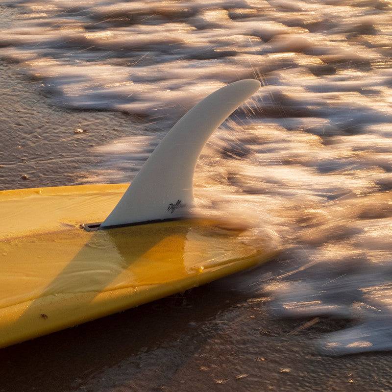 Deflow Cream Longboard Surfboard Finne