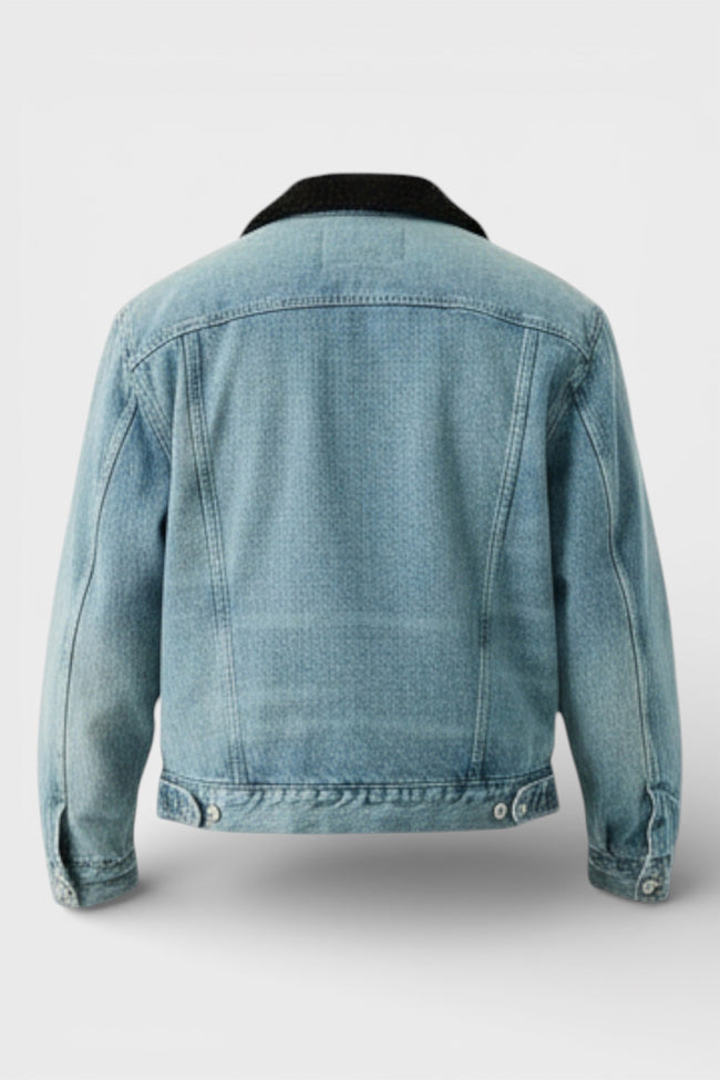 Džínová bunda 90S Sherpa Trucker, Pocono Blue Black