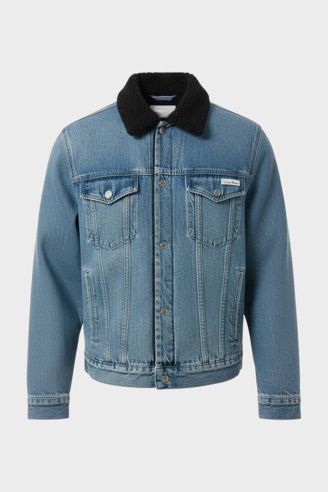 Džínová bunda 90S Sherpa Trucker, Pocono Blue Black