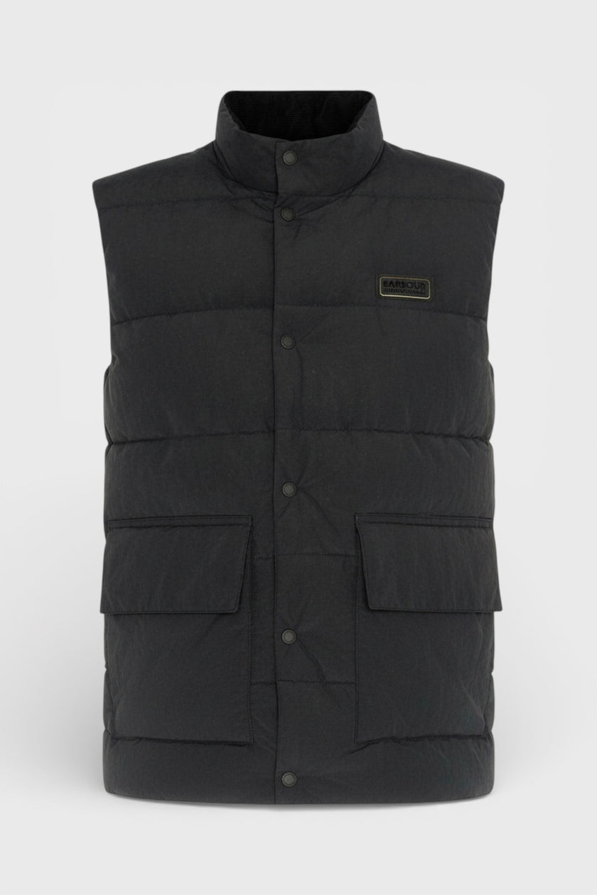 Barbour International Morville Quilted Gilet Black