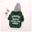 Pullover Letter Hooded Jacket Dog Clothes