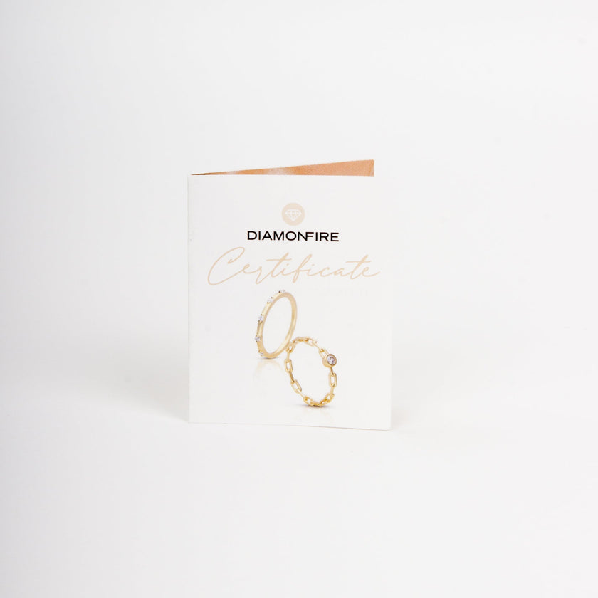 Diamonfire Pull Through Chain Drop Earrings