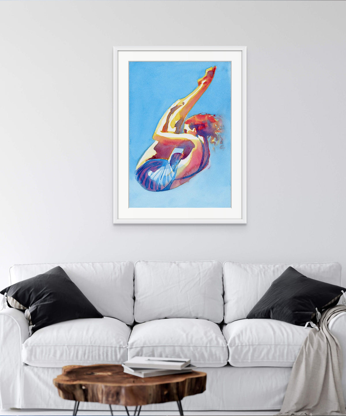 Diver - Giclée Watercolour Print