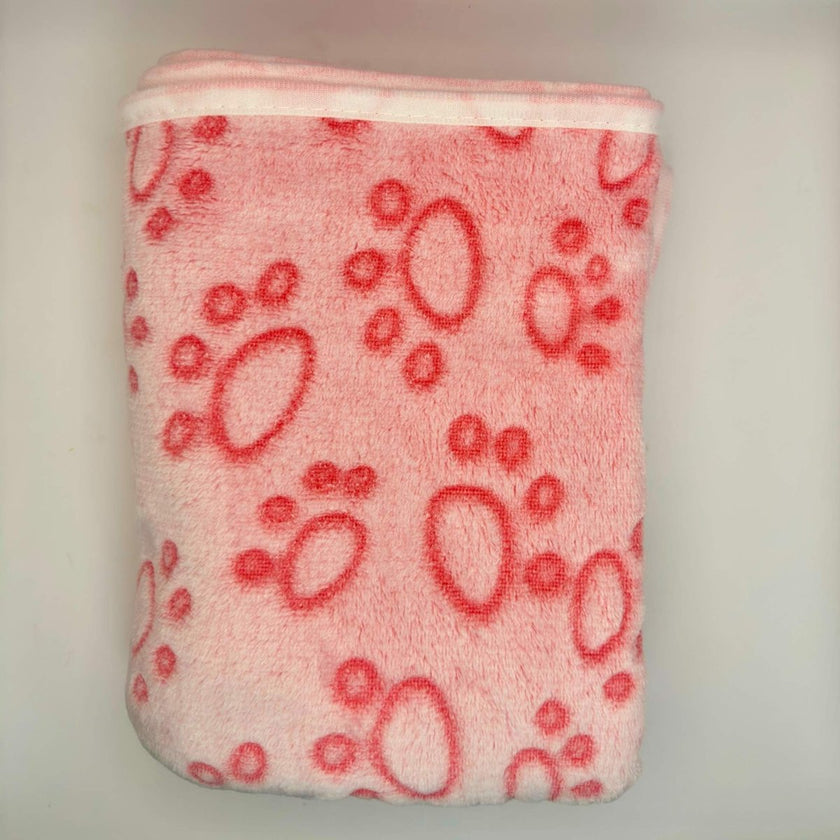 Dog Blanket - Pink Paws