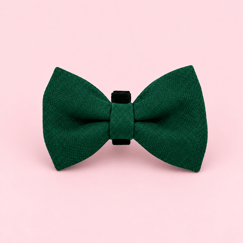 Dog Bow Tie - Forest Green