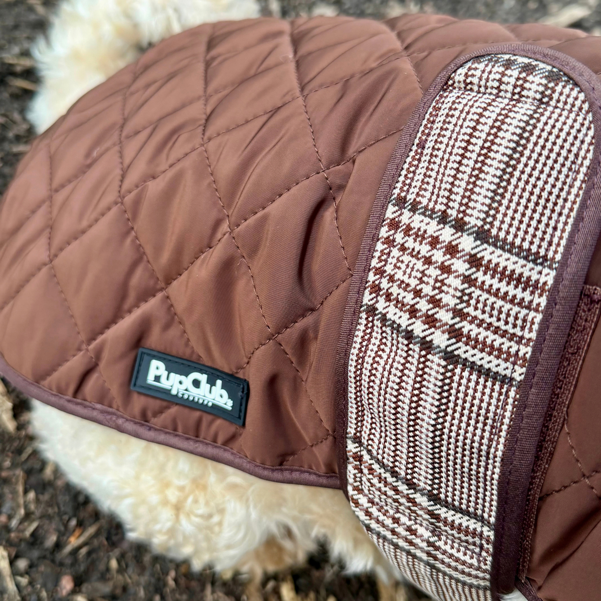Quilted Dog Coat - Foxbury Plaid