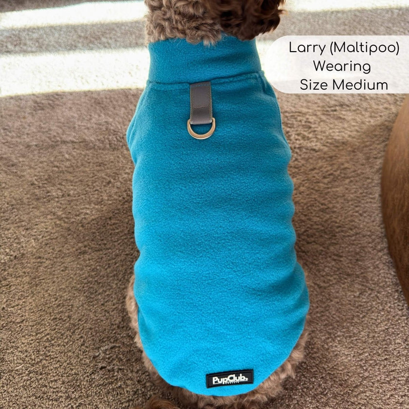 Dog Fleece Coat - Blue