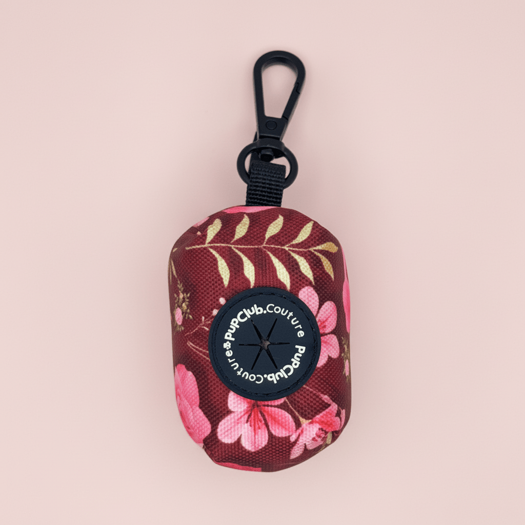 Kotbeutelspender – Burgundy Bloom