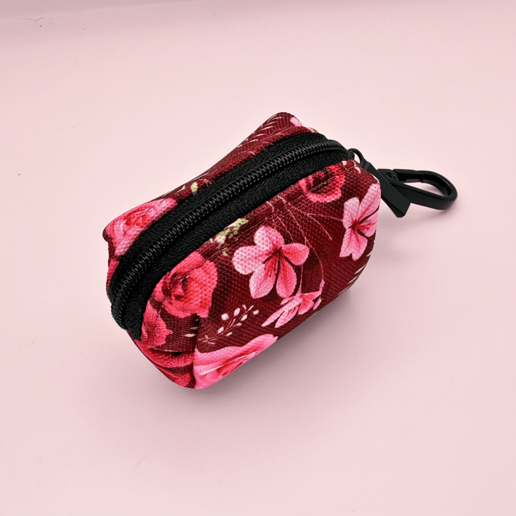 Kotbeutelspender – Burgundy Bloom