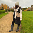 Mini Dog Walking Bag - Tan
