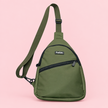 Dog Walking Sling Backpack - Khaki Green