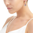 Mixed Flower Teardrop Dangle Drop Earrings