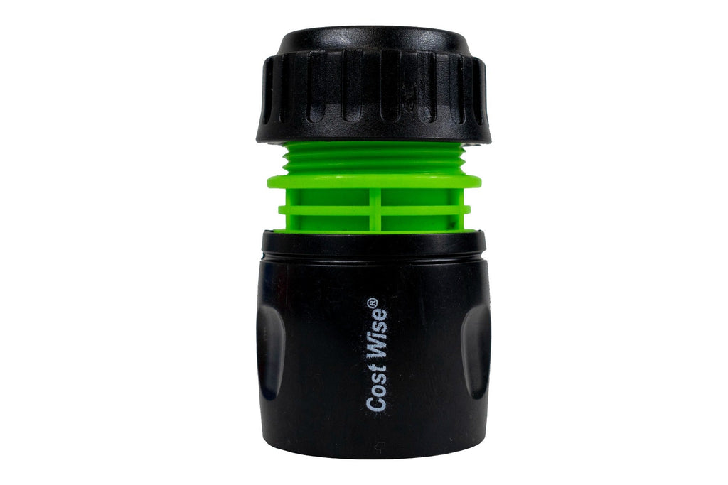 Female Hose Connector, 1/2" or 5/8" Hose, Green