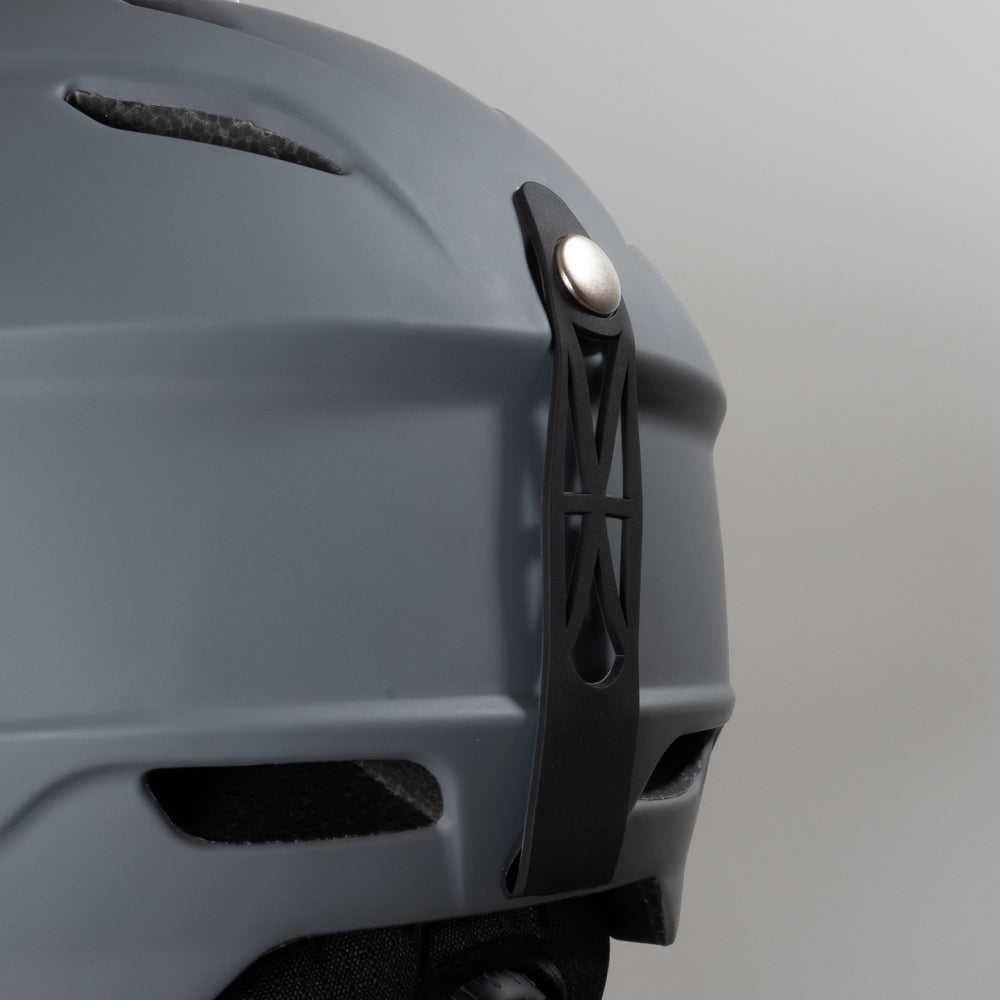 Casco de esquí Daytona Carver - Casco de esquí ajustable para hombres, mujeres y jóvenes - Gris mate con visera antivaho