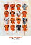 Dundee United FC Shirts - A2 Signed Limited Edition Prints