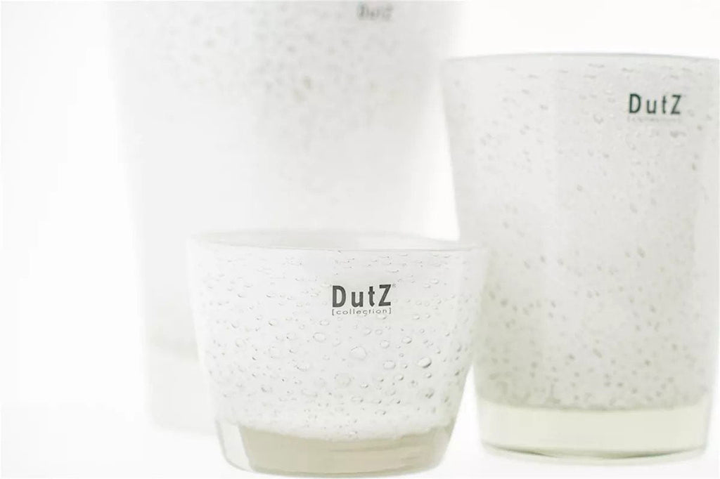 CONIC Vase - Thick Glass with Bubbles by DutZ