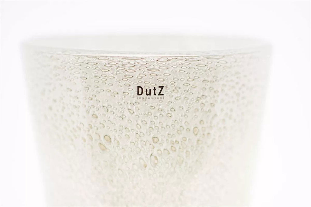 CONIC Vase - Thick Glass with Bubbles by DutZ