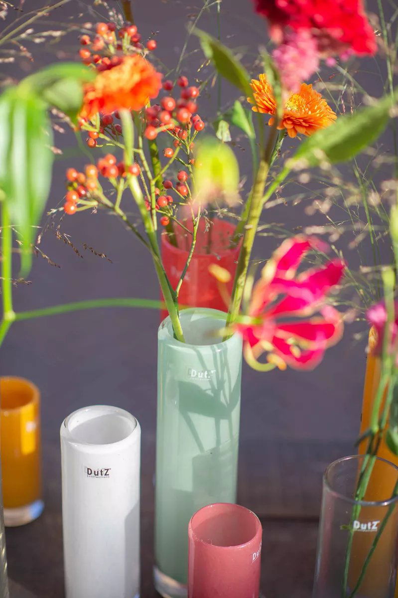 CYLINDER Vase - H25 D6.5 cm - NEWGREY Colour by DutZ