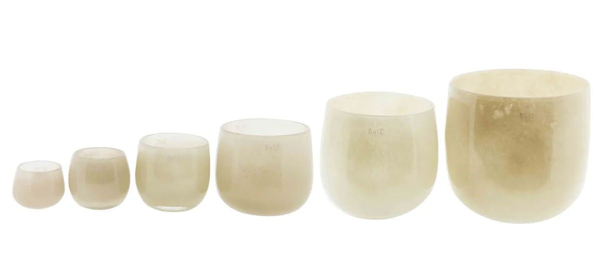 GLASS POT - BEIGE Colour by DutZ
