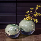BALL VASE KULA -  Pistache Bubbles