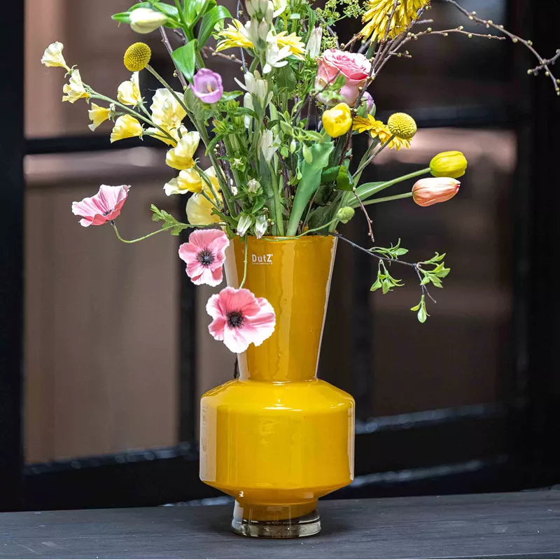 Vase Shani - Ochre Yellow