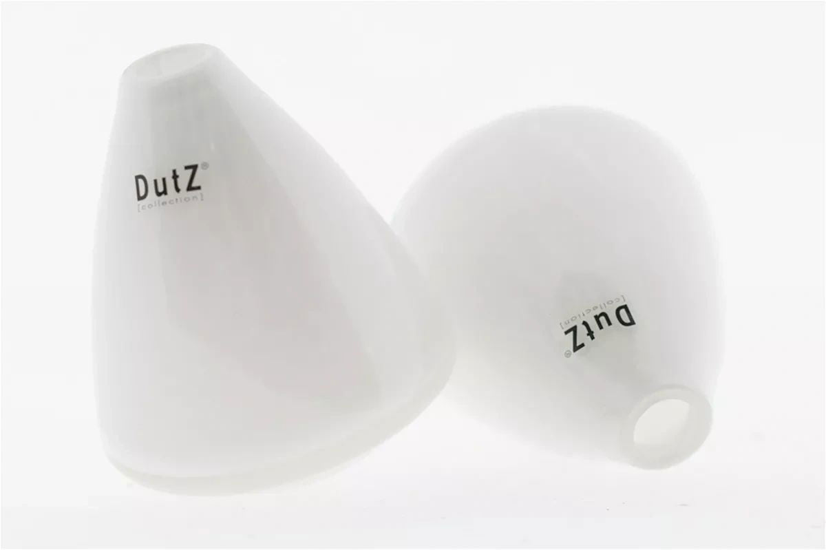 TUMBLING VASE - H12 D10 cm - WHITE