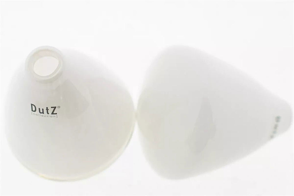 TUMBLING VASE - H12 D10 cm - WHITE