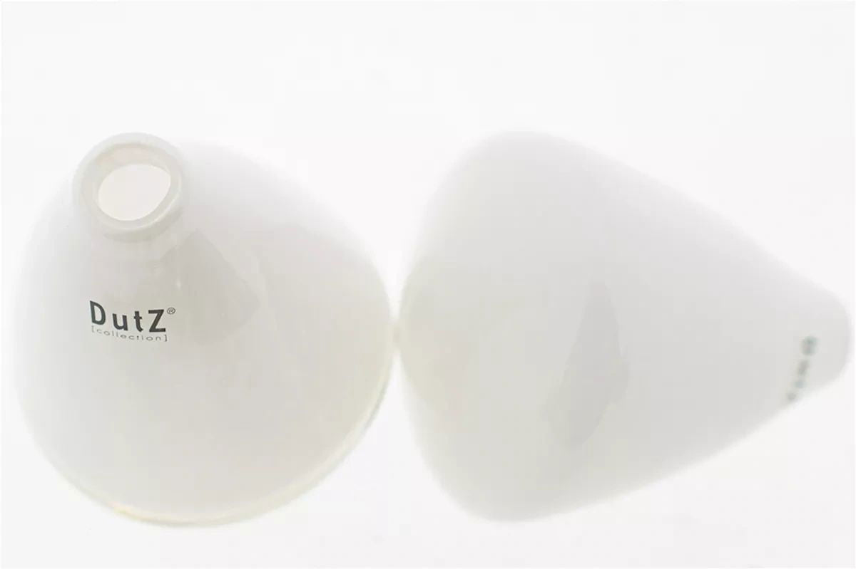 TUMBLING VASE - H12 D10 cm - WHITE