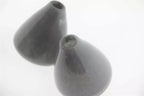 TUMBLING VASE - H12 D10 cm - GREY