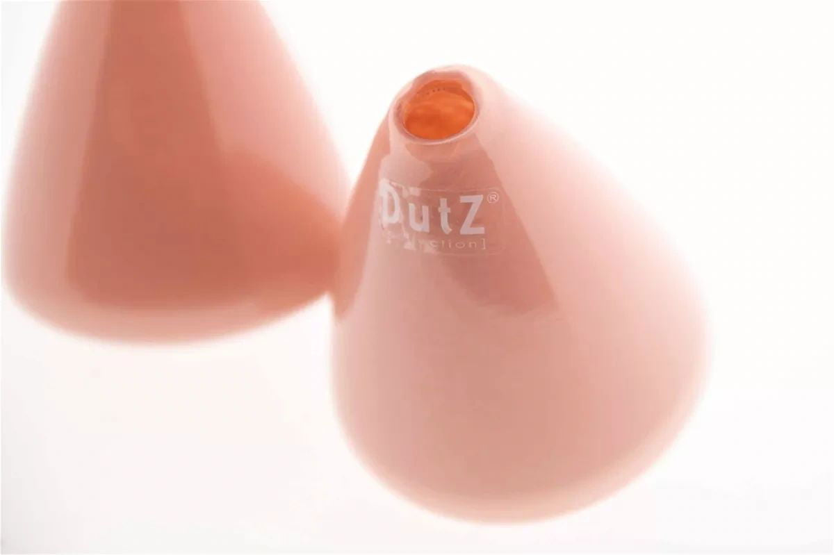 TUMBLING VASE - H12 D10 cm - APRICOT