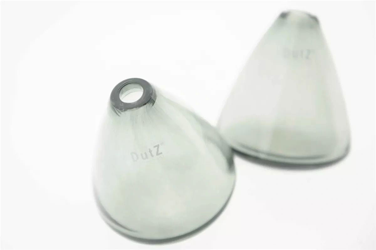 TUMBLING VASE - H12 D10 cm - SMOKE Glass