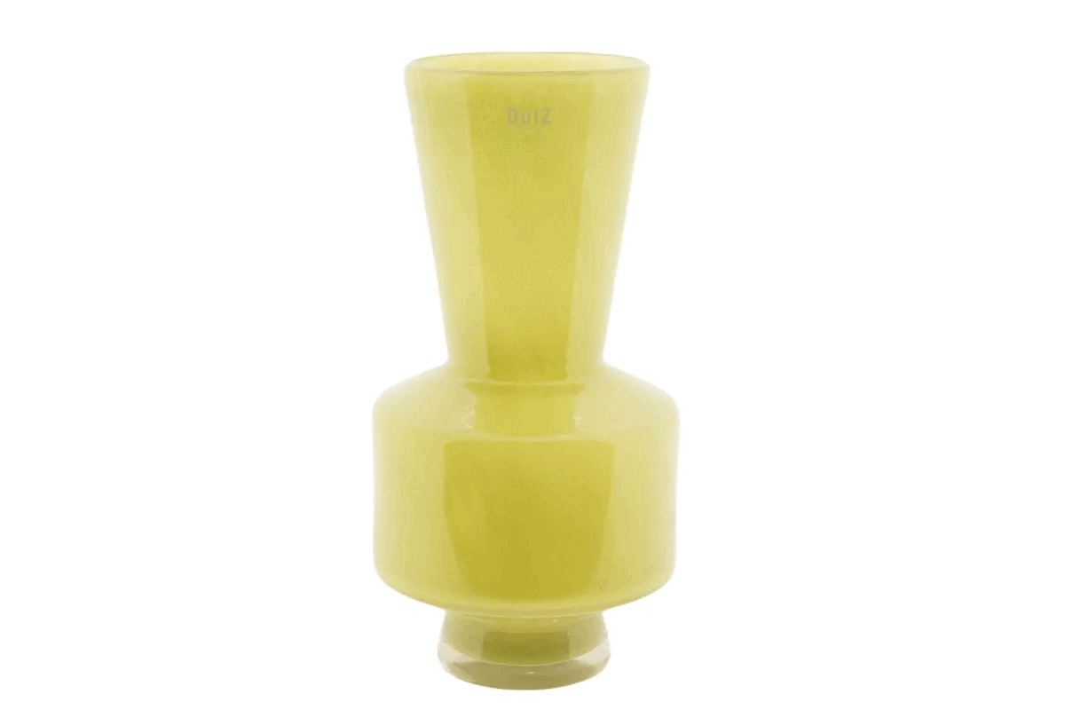 Glass Vase Shani - Chartreuse