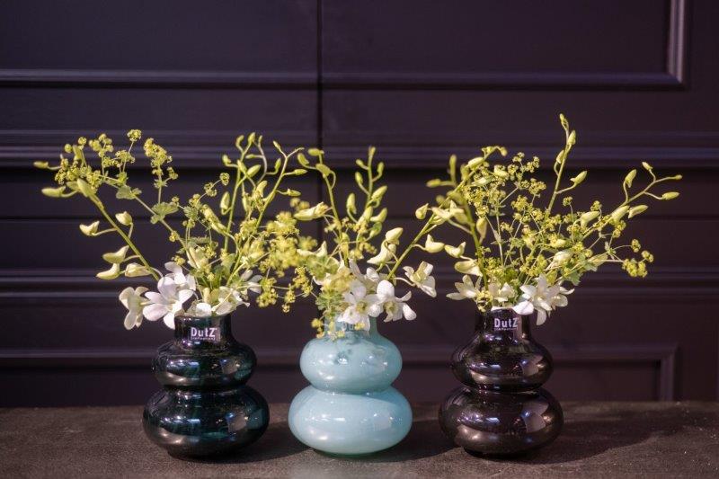 VASE SKRZYSZOW S- H16 D14 cm - SMOKE