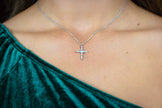 BAGUETTE CROSS SILVER