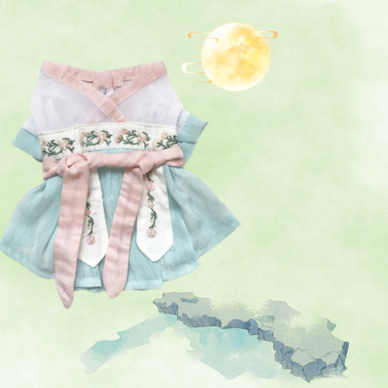 Cat Hanfu Clothes Pet Summer Thin Section