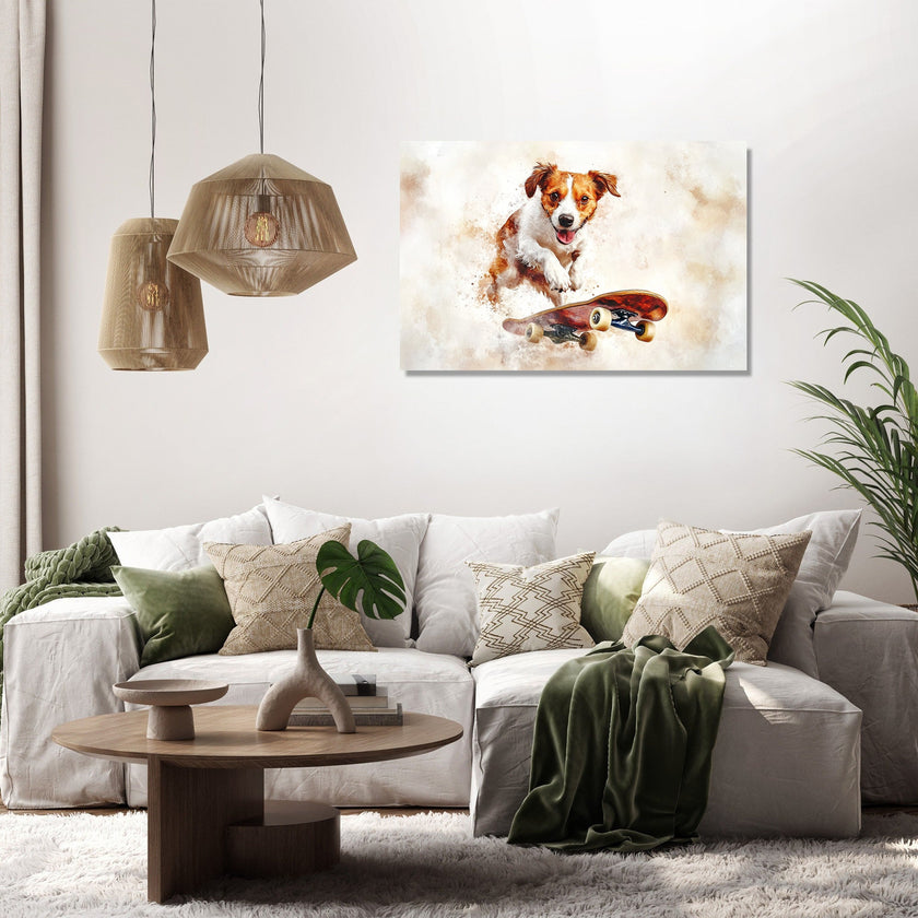 Dog on Wheels Canvas