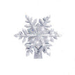3D LED Christmas Tree Topper Star | Snowflake Projector | Glitter Silver & Gold | Rotating Light | Home Xmas Decoration | Michan Direct
