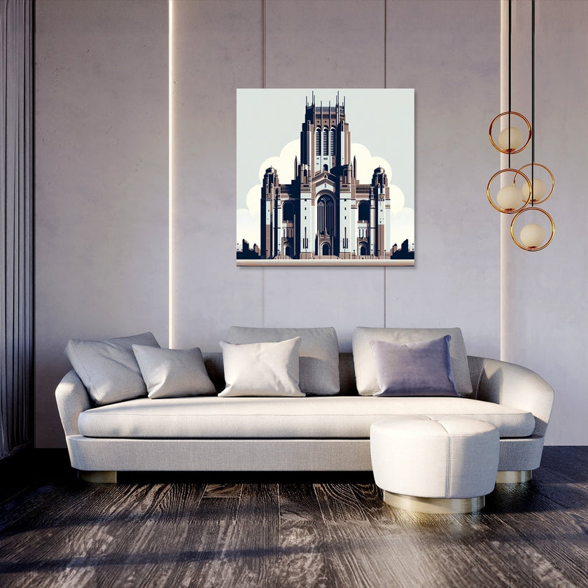 Liverpool Cathedral Minimalist Essence Canvas